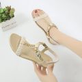 Internet Celebrity Classic Beach Sandals2023Summer Korean Style Rhinestone Elastic Flat Sandals Student Shoes Maternity Shoes Large Size Shoes. 