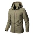 Rain Jackets Men's Jackets Waterproof Military Hooded Jacket Windbreaker Outdoor Camping Sports Elastic Coat Male Clothing Thin Overcoat. 