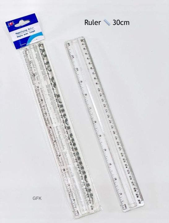 Plastic Straight Ruler Single Side Scale Ruler Precision Measuring ...