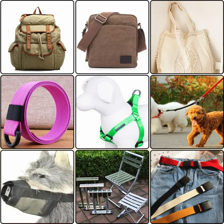 25mm%2030mm%2038mm%202yards%20Cotton%20Webbing%20Strap%20Canvas%20Cotton%20Ribbon%20For%20Knapsack%20Strapping%20Bags%20Crafts%20DIY%20Belt%20Bag%20Dog%20Accessories%20-%20Image%202