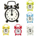 Quorrae Mini Alarm Clock Electronic Round Number Double Bell Desk Digital Quartz Clock. 