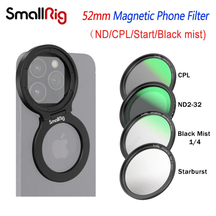 Single Phone Filter Smallrig 52mm Magnetic Phone Filter Cpl Vnd 1/4 Black Mist/star For 14 ...
