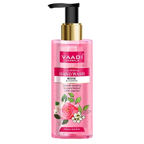 Vaadi Herbals Hydrating Rose and Jasmine Hand Wash - 250 mlFROM INDIA)JEZ
