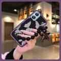 Waterproof protective case Phone Case For Blackview A52 Black pearl pendant Anti-knock Bear bracelet phone case cute. 