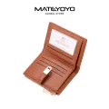 MATEYOYO Women's Wallet PU Rhombus Fashion Purse Embroidered Card Wallet Thread Buckle Short Purse Zipper Co-in Pocket Temperament Diamond Plaid Short Wallet Multifunctional Card Wallet. 