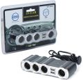 4 Way 12V Car Socket Splitter 4 Socket WF-4008. 