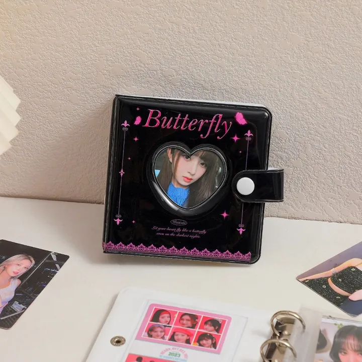 Photo%20Organizer%20Stationery%20Love%20Heart%20Photo%20Album%20Shell%20Cover%20&%20Inner%20Pages%20Binder%20Photocards%20Holder%20Large%20Capacity%20Simple%20Picture%20Albums%20Collection%20Kpop%20Card%20-%20Image%204