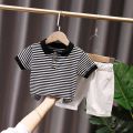 Boys' Suit Summer Korean Style Children's Short Sleeve Children Clothes Boys' Summer Sports Two-Piece Suit 1-2-3-4. 