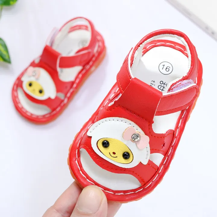 Summer%20Open%20Toed%20Girls'%20Shouting%20Sandals1-2Baby%20Girl's%20Ringing%20Toddler%20Shoes8Soft-Soled%20Baby%20Shoes%20Months12%20-%20Image%203