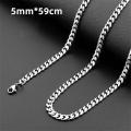 Keel Men's necklace Fashionable Cocoon flat Box chains Stainless steel chain Jewelry for Casual wear  jewelry Party accessory Gift for men Statement piece. 