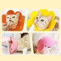 Portable Flower Shaped Dog Protective Collar Adjustable After Surgery Cat Elizabethan Collar Anti-Bite Wound Healing Pet Accessories Cat. 