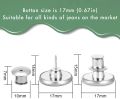 Detachable Buttons for Jeans - Pack of 2. 