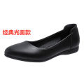 Yunying Baili Work Shoes Women's Black Career Interview Work Shoes Formal Wear Flat Heel Commuter Non-Slip Leather Shoes Women's Shoes. 