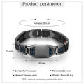 Strap Titanium Bangle Father For Personalized Name Men. 