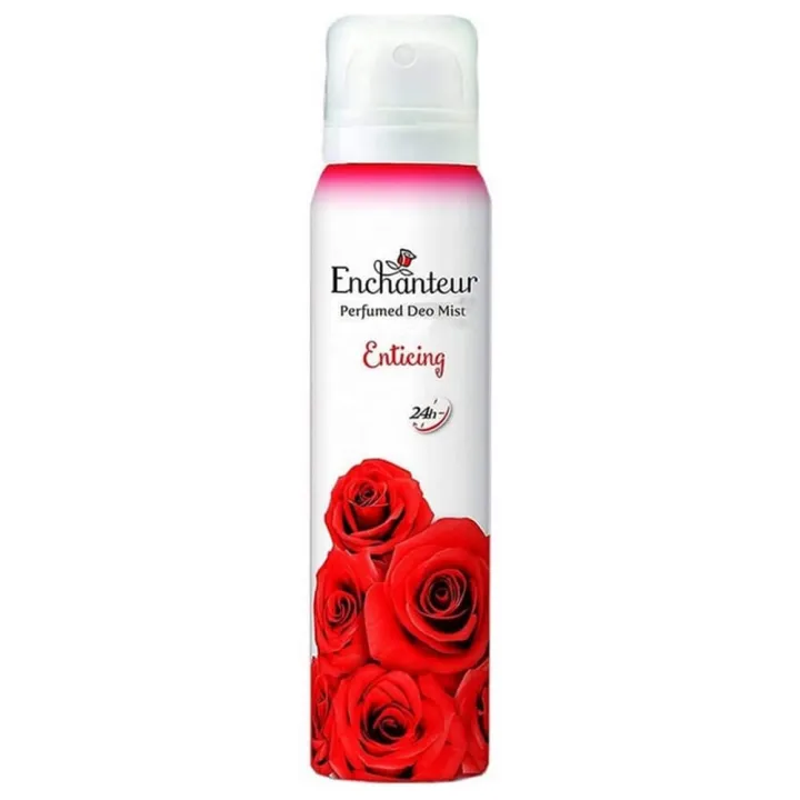Enchanteur Body Mist 75ml - Enticing + Free gift splash picnic wet tissue pack
