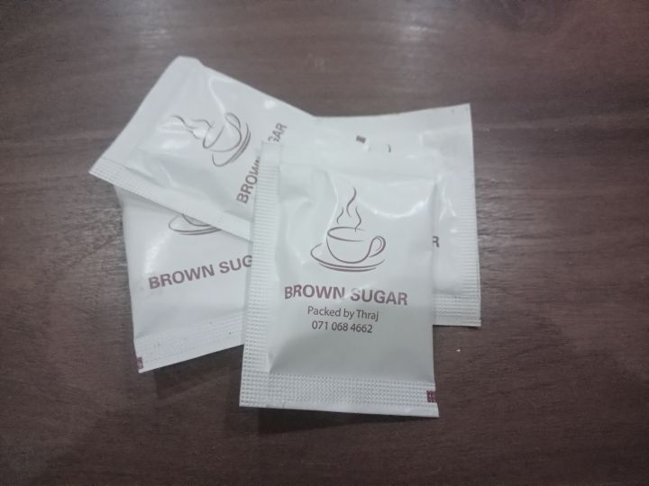 Sugar Sachet For Hotels / Restaurant /Coffee Shop/ Cafe/Instant Users Tea Making Brown Sugar 250 Sachet Packets