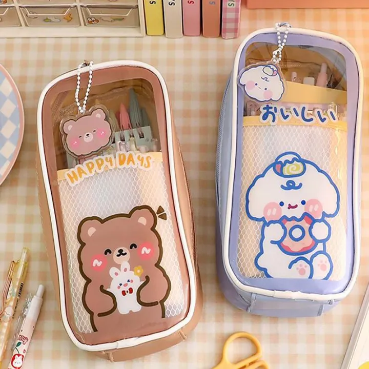%E3%80%90MINISO%E3%80%91%20Cute%20Creative%20Transparent%20Canvas%20Large%20Capacity%20Pen%20Pouch%20Children%20Cartoon%20Student%20Stationery%20Transparent%20Plastic%20Pen%20Case%20Pouch%20-%20Image%202