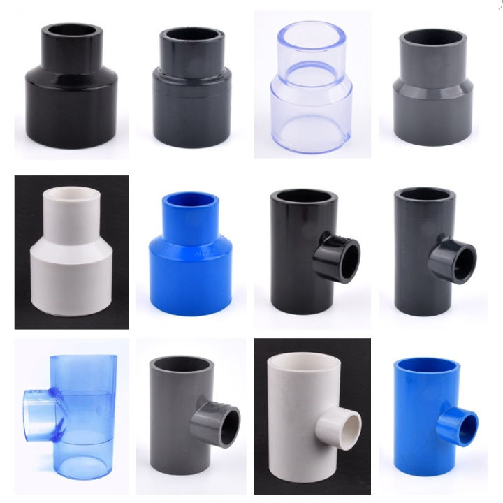 Pvc Reducing Tee Connector Upvc Reducer Direct Joint 2pcs 50~20mm ...