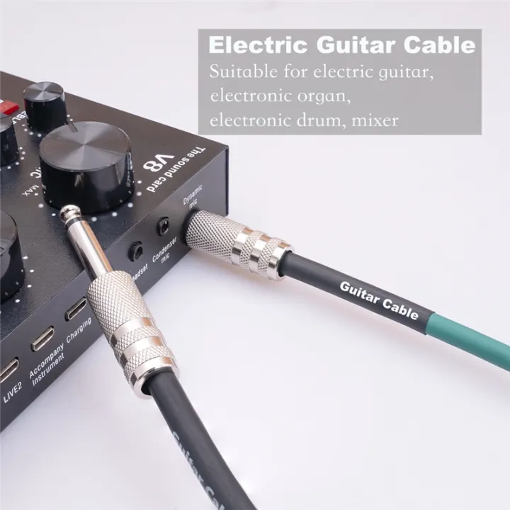 Electric%20Guitar%20Cord%206.35mm%20Mono%20Plug%20Connect%20Cable%20for%20Guitar%20Bass%20Drum%20Audio%20Device,%205%20Meter%20-%20Image%207