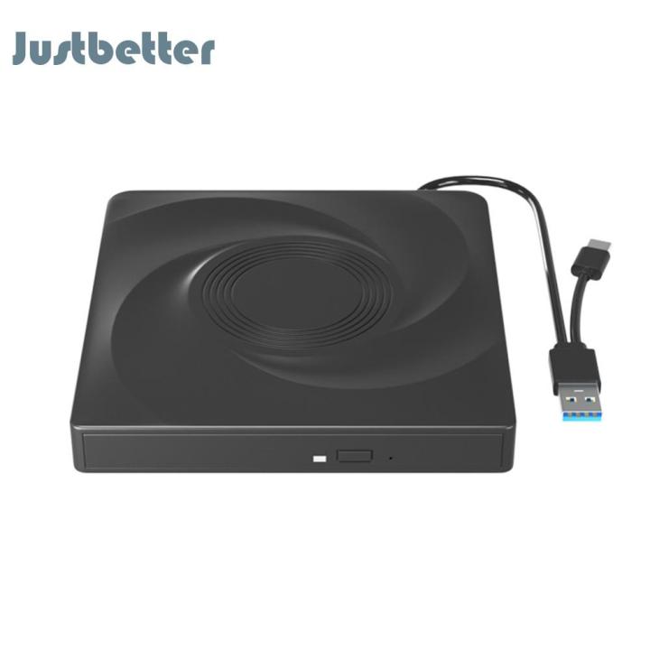 Portable External CD/DVD Drive USB 3.0 Type-C Slim DVD CD Player ...