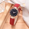 Casual Romantic Starry Sky Watches For Women Fashion Leather Band Quartz Wrist Watch Women Watches Ladies Clock. 