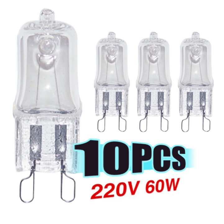 10Pcs Oven Light Bulb G9 High Temperature Bulb Steamer Light 25w 28w 40w 60w Cologo