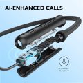 Soundcore by Anker Life U2i Wireless Neckband Headphones, 10mm Drivers with BassUp Technology, 22H Playtime, AI-Enhanced Calls, Foldable and Lightweight, IPX5 Water-Resistant, Secure Fit, Bluetooth 5 – Black. 