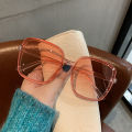 Rice Nail Square Sunglasses Round Face Ladies Anti-ultraviolet Sunglasses Wild Jelly Sunglasses Uv400. 