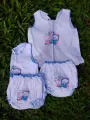 Newborn Baby Frocks and panty 6Pcs(3 frocks and 3 panties) 100% Cotton [Hospital Pack Item]. 