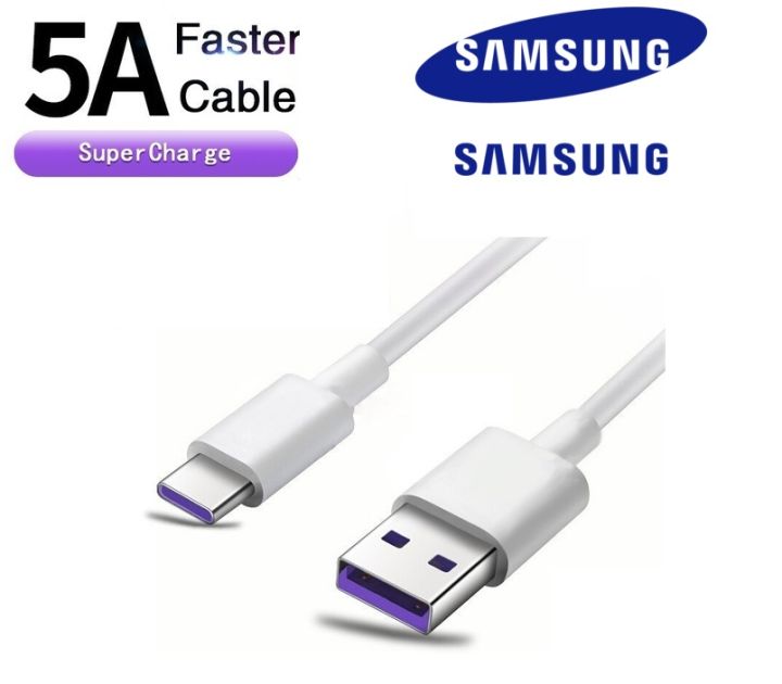 Type-C 5A Super Fast Charging Cable USB Data Cable Type C Fast Charging Charger for Samsung USB-C Supercharge