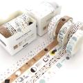 pcs/pack Striped/Grid/Flowers Basic Solid Color paper Washi Tape Set Tape Scrapbooking Label Masking. 