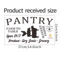 【IKE】 Modern Ins Style English Pantry Food Storage Room PVC Door zer Decor Paste Wall Beautification Decoration Stickers. 