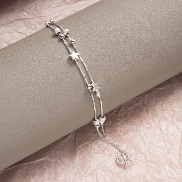 Women%20Double%20Layer%20Star%20Pendant%20Chain%20Bracelets%20Girls%20Sweet%20Charm%20Bangle%20Ladies%20Korean%20Jewellery%20Accessories%20Beads%20Bracelets%20-%20Image%204