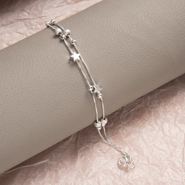 Women%20Double%20Layer%20Star%20Pendant%20Chain%20Bracelets%20Girls%20Sweet%20Charm%20Bangle%20Ladies%20Korean%20Jewellery%20Accessories%20Beads%20Bracelets%20-%20Image%204