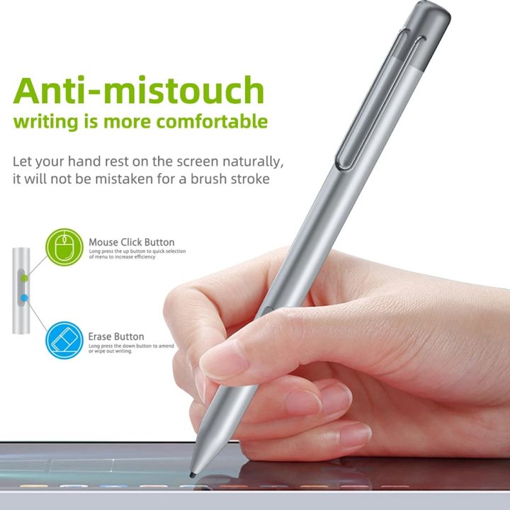 For%20Microsoft%20Surface%20Go%20Pro7/6/5/4/3%20Electronic%20Pen%20Touch%20Capacitance%20Pen%204096%20Levels%20of%20Pressure%20with%20Tip%20Extractor+Tip%20-Black%20-%20Image%206