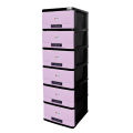 6 Drawer Large Storage Cart and Personal Organizer, Heavy-Duty Plastic Storage drawers Mobile Cabinet with Wheel, Large Containers for Storing Arts, Crafts, Toys and Clothes. 