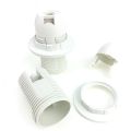 Black White E14 E27 Screw Lamp Holder Table Floor LED Light Head Socket Desktop Light Candle Bulb Base 4A 250V. 