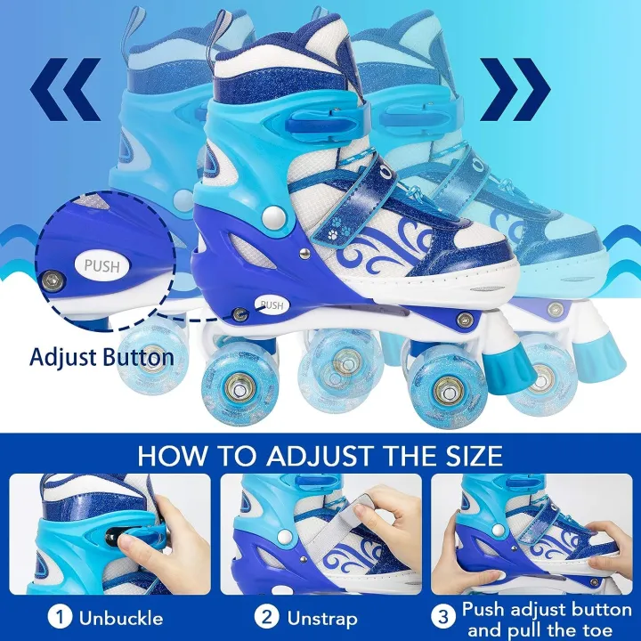 OUDEW%20Roller%20Skates%20for%20Girls%20Boys,fit%20for%20Kids%20Beginners%20Skate%20with%20Light%20up%20Wheels%20and%20Adjustable%20Sizes,Blue%20%7C65K%20-%20Image%205