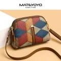 MATEYOYO Women's Bag Shoulder Bag Cross-body Bag Messenger Bag Bohemian Style Bag Contrast Design Large Capacity Adjustable Shoulder Straps Dual Zipper Design Inner Pocket. 