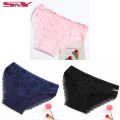 Pack of 3-Ladies Cotton Underpants Pure Lace Ladies Panties. 