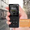 MP3 Player USB Charging Record Digital Display Screen ABS Media Portable Running Walking Music Play White. 
