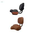 Bike Seat with Backrest, Extra Wide Tricycle Saddle Seat with Back Support, Comfortable Exercise Bike Seat Cushion Replacement, Adjustable. 