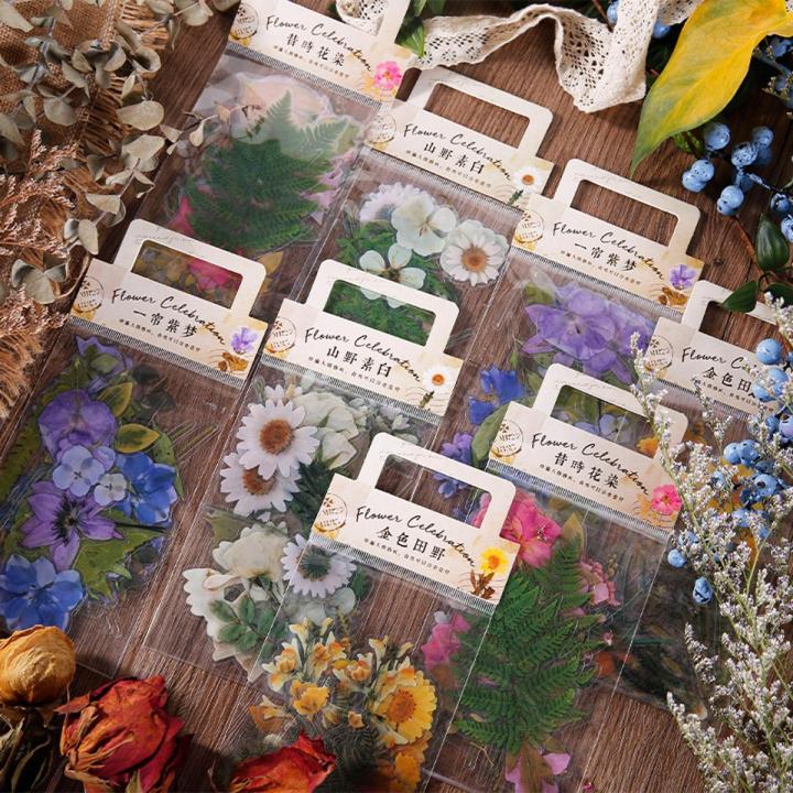 Panda Online 40PCS Flower Celebration Series PET Waterproof Stickers ...