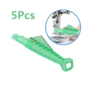 5 Pcs Mini Sewing Machine Needle Threader With Hook Plastic Needle Insertion Tool Elderly Quick Automatic Changer Craft Accessories. 