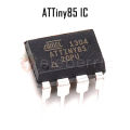 ATTiny85 Programmer AVR 8-Bit Microcontroller DIP IC ATTiny 85 20PU 8KB Flash Memory Integrated Circuit. 