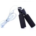 bellylady Adjustable Jump Rope Skipping Leather Rope with Bearing Comfortable Sponge Handles for Skipping Boxing Fitness. 