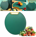 2024 New Vertical Double Sided Cutting Board, Non-Slip Plastic Cutting Board for Kitchen, Reversable Chopping Board Round Mildew-proof Cutting Board for Fruit Meat SMT. 