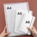 A5 A6 A7 Transparent Folder Loose Leaf Binder Ring Binder Notebook Inner Core Cover Journal Planner Stationery Office Supplies. 