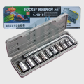 Box Socket Wrench Set (10 Pcs). 