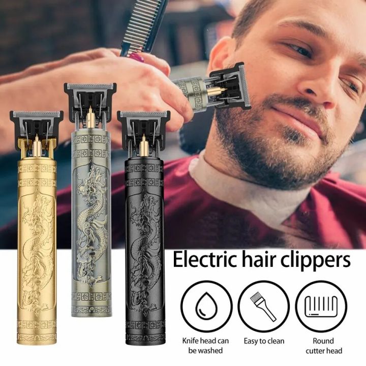 T9%20Vintage%20Men's%20Hair%20Clipper%20Electric%20Shaver%20Rechargeable%20Hair%20Trimmer%20Beard%20Clipper%20For%20Barber%20Hair%20Cutting%20-%20Image%209